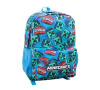 Minecraft Childrens/kids Logo Backpack Blue (One Size)
