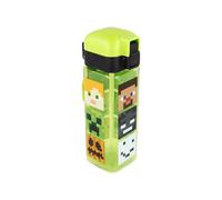 Stor Minecraft Children's Reusable Bottle with Leak-Free System and Carry Handle - Easy Push Button Open with 550ml Capacity