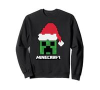 Minecraft Christmas Creeper Santa Hat Sweatshirt