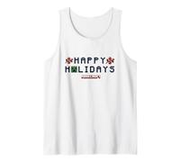 Minecraft Christmas Happy Holidays Creeper and Berries Tank Top