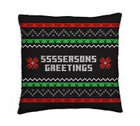 Minecraft Christmas Square Cushion Pillow Greetings Design Officially Licensed Reversible 2 Sided Design