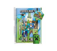 Minecraft Classic A5 Bumper Stationery Set (One Size) (Blue/Green)