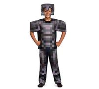 Minecraft Costume, Official Nether Armor Outfit for Kids Minecraft Costume, Deluxe Child Size Small (4-6)