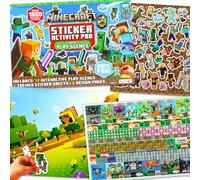 Minecraft Create-A-Scene Sticker Book Pad - 1000+ Stickers, Play Scenes
