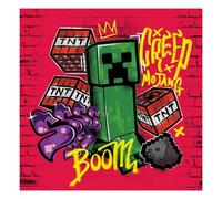 Minecraft Creep Mojang Canvas Print Multicoloured (One Size)