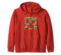 Minecraft Creeper Big Face Collage Zip Hoodie