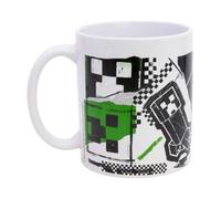 Minecraft Creeper Ceramic Mug 11oz - Green Pixel Gaming Coffee Tea Cup with Iconic Creeper Design, Microwave Dishwasher Safe, Boxed Gamer Gift for Kids Boys Adults Fans