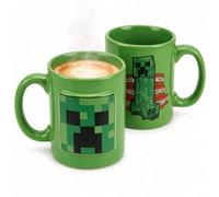 Minecraft Creeper Ceramic Mug 443ml | Glossy 3D embossed ceramic mug for tea, coffee, hot chocolate and everyday drinks