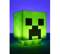 Minecraft Creeper Desk Light With Official Creeper Sounds, Night Light For Kids Room Or Gamer Decor Black