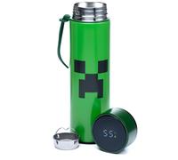 Minecraft Creeper Digital Thermometer Bottle Hot Cold Insulated Travel Flask