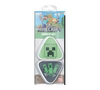 Minecraft Creeper Eraser Pack of 2 in Green Minecraft Green