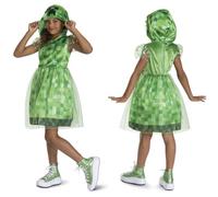 Minecraft 171869K-20L Creeper Hooded Dress, Multi, 7-8 Years