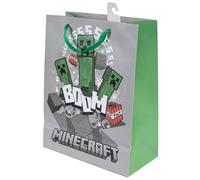 Minecraft Creeper Gift Bag In Mid Grey Mid Grey M