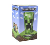 Minecraft Creeper Glass Tumbler - Officially Licensed Drinkware for Cold Beverages, Gift for Gamers 400ml (14 fl oz) | Paladone, Green