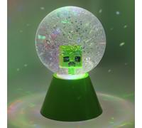 Paladone Minecraft Creeper LED Glitter Ball, Officially Licensed Colour Changing LED Snow Globe for Kids and Teens, Gaming Merchandise, Compact Design, Green