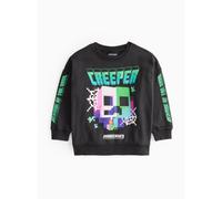 Minecraft Creeper Graphic Print Sweatshirt 10 years