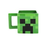 Minecraft Creeper Green 16 Oz Sculpted Square Ceramic Mug