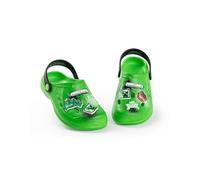 Minecraft Creeper Green Clogs | Boys Beachwear Footwear | TNT Boom Cartoon Design | Streetwear Style | Kids Gaming Accessories | Comfortable Flat Heel Clogs for Young Minecrafters - 3 UK