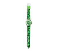Minecraft Creeper Green Printed Strap Quartz Time Teacher Watch MIN9033