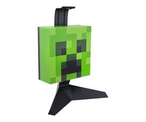 Minecraft Creeper Headphone Stand - Officially Licensed Merchandise, Lights Up with 2 Lighting Modes, Gamer Headset Stand Powered by USB, Gaming Room Decor, 23.7cm (9.3") | Paladone
