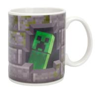 Minecraft Creeper Heat Changing Mug Grey/green (One Size)