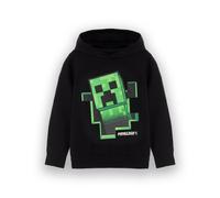 Minecraft Creeper Hoodie | Unisex Kids Black | Officially Licensed Merch | Size: 9-10 Years Minecraft Black 9-10 Years
