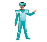 Minecraft Diamond Armor Fancy Dress Costume Black