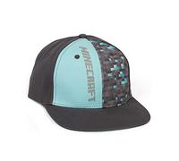 Minecraft Diamond Crafting Premium Snap Back Hat Grey (56 (8-12 Years), Grey)(Size: Medium / Large)