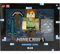 Mattel Action Figure Minecraft Diamond Level Alex – 6+ Years