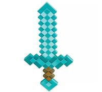 Minecraft Diamond Sword Accessory, Officially Licensed by Disguise, 20" / 50cm Toy Sword, Inspired by Steve's Sword, Ideal for Role Play To Battle Against The Creepers, Pixel Design, One Size