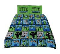 Minecraft Double Duvet Set in Green Minecraft Green Double