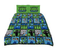 Minecraft Double Duvet Set In Green Green Double