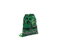 Minecraft Drawstring Bag Kids PE Kit Gym Swim Sack For Children Boys & Girls School Trainer School Backpack - Green