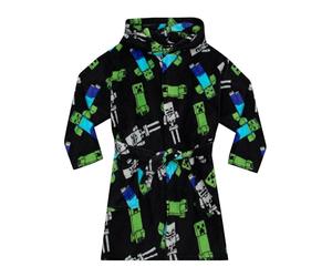 Minecraft Dressing Gown | Creeper Boys Dressing Gown | Gaming Boys’ Sleepwear & Robes | Ages 5 To 13 Years