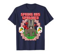 Minecraft Easter Spring Has Spawned Bunny Rabbit and Carrots T-Shirt