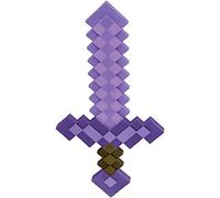 Minecraft Enchanted Accessory Sword, 20" / 50cm, One Size | Officially Licensed by Disguise, Toy Sword, Pixel Design, Inspired by Iconic Boys Game and Movie