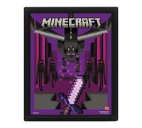 Minecraft Ender Dragon Duel Lenticular 3D Print