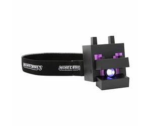 Minecraft Ender Dragon Head Torch - Officially Licensed Merchandise with In Game Sounds, Novelty Headlamp Flashlight & Reading Light for Kids, Gift for Boys | Paladone