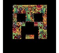 Minecraft Face Unisex T-Shirt - Black - XXL
