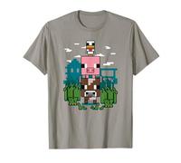Minecraft Farm Animal Stack Poster T-Shirt