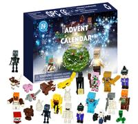 (Minecraft Figures) Christmas Minecraft Figures 24 Days Countdown Advent Calendar Toys Surprise Xmas Gifts