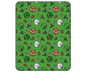 Minecraft Flannel Symbols Blanket Multi