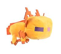 Minecraft for Pets 9" Gold Axolotl Figure Plush Squeak Toy for Dogs | Officially Licensed Mojang Studios Pet Products | Gold Axolotl Plush Dog Toy with Squeaky, Gifts for Kids Who Love Video Games