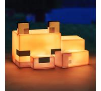 Paladone Minecraft Fox Night Light | Officially Licensed Minecraft Bedroom Décor and Desk Lamp, Black
