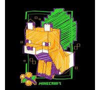 Minecraft Fox Unisex T-Shirt - Black - 5XL