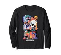 Minecraft Fun Playful Colorful World Big Chest Poster Long Sleeve T-Shirt