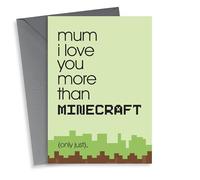 Minecraft Gaming Mothers Day Card 6033