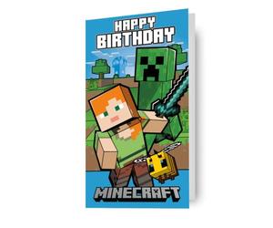 minecraft, generic, birthday card