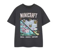 Minecraft Girls Build Create Explore T-Shirt