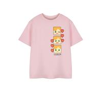 Minecraft Girls Pink Pixel Hearts Short Sleeved T-Shirt - 5-6 Years